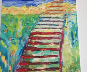 Jacobs ladder, 50 x 70 ,  ( oil )